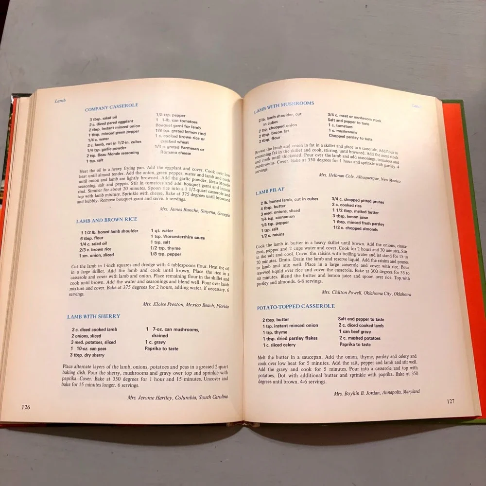 Vtg 1971 Southern Living Casseroles Cookbook Retro Mid Century Kitchen Kitsch